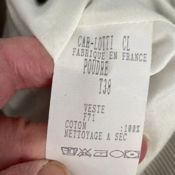 CARA LOTTI vintage jacket and skirt - black and cream, size S, VGC - Picture 11 of 16